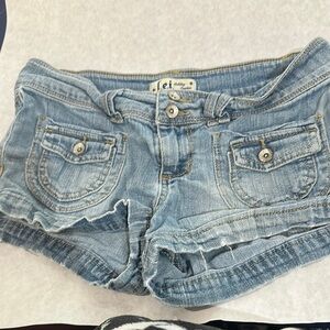 LEI Women's Blue Denim Shorts